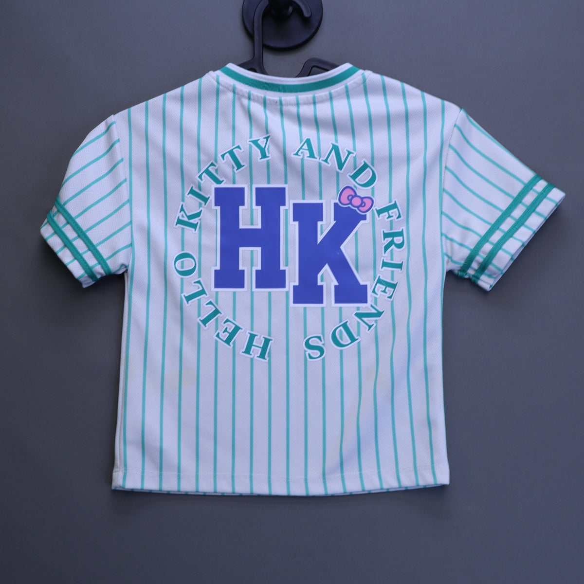 Sanrio Hello Kitty and Friends Athletic Club Jersey Shirt Kids XS 4/5 Striped