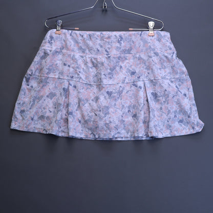 Etonic Tennis Skort Skirt Womens Large Pink Gray Camo Pleated Built-in Shorts