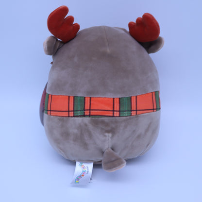 NWT Squishmallows Patterson the Moose 8 Inch Kellytoy Plush Scarf Antlers Stuffed