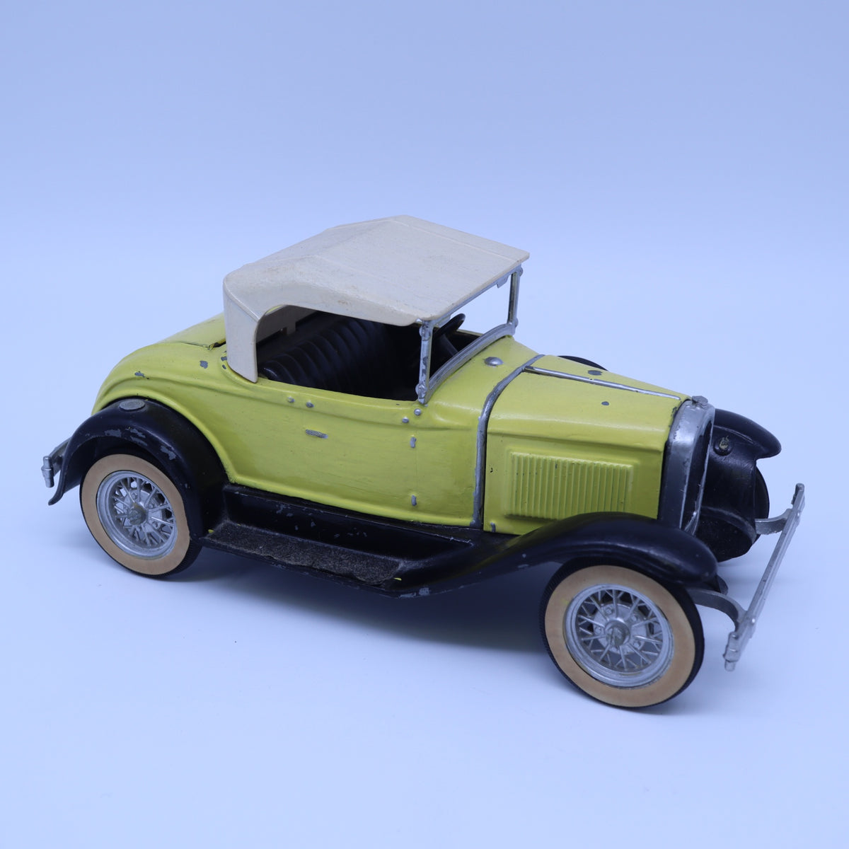 Vintage Hubley Metal Toy Car 1930 Packard Roadster Convertible Rumble Seat Yellow