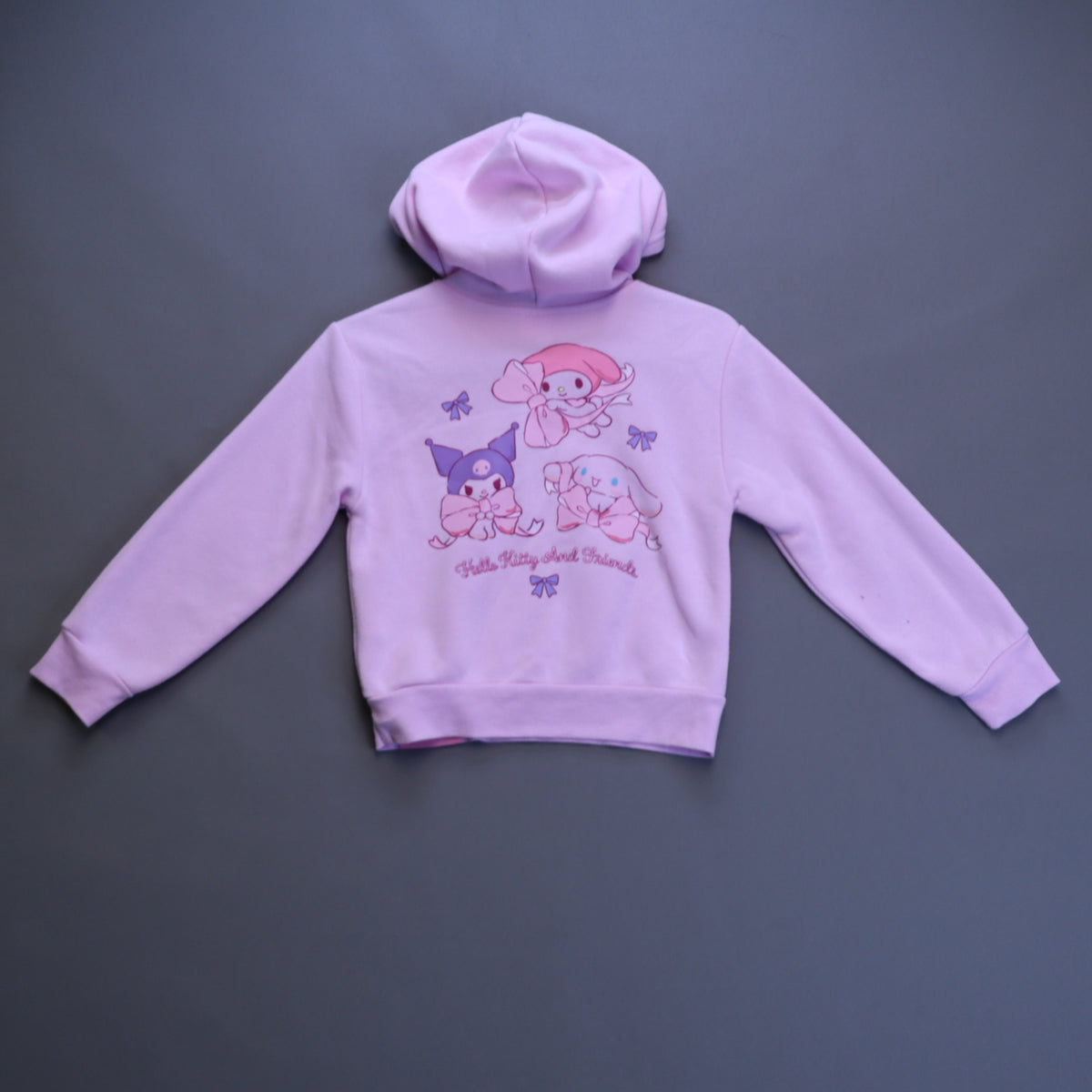 Sanrio Hello Kitty and Friends Hoodie Girls Small 6/7 Lavender Purple Pullover