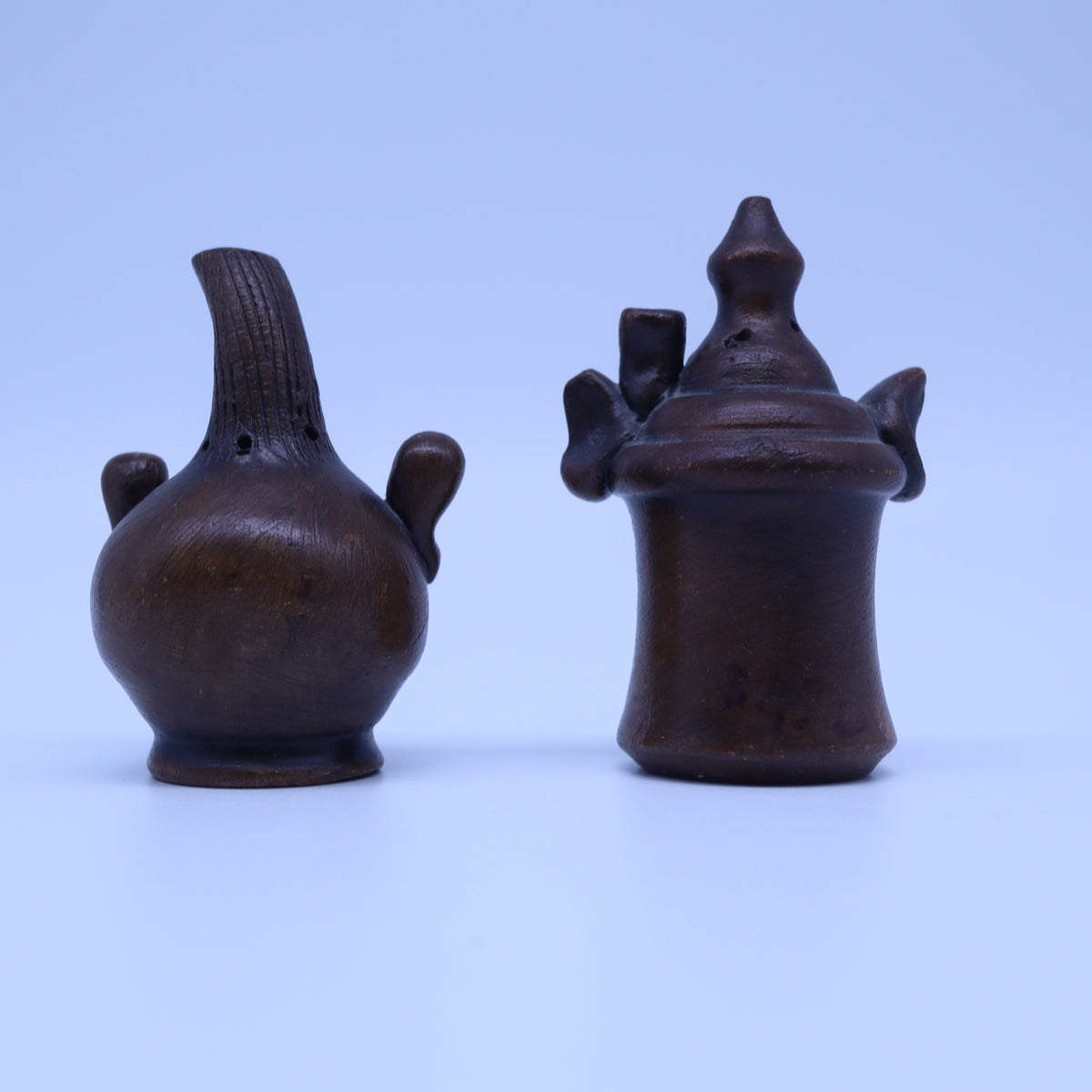 Studio Art Vintage Studio Art Pottery Face Jug Salt and Pepper Shakers Clay Grotesque Set