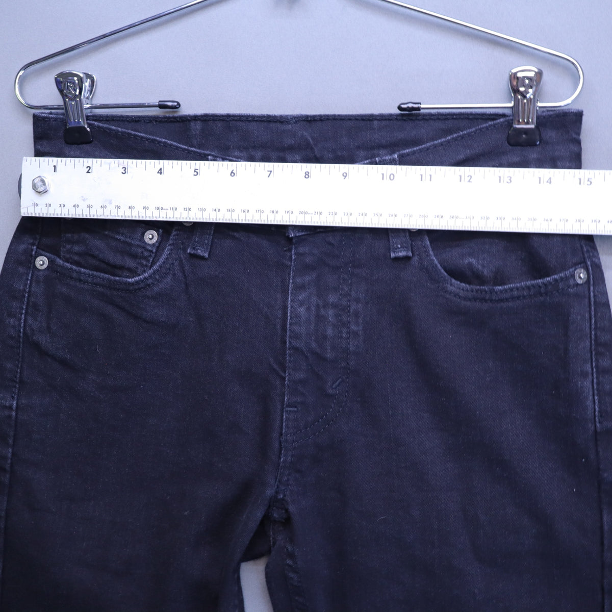 Levis 514 Straight Fit Jeans Mens W29 L32 Faded Black Denim Red Tab Pants