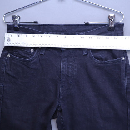 Levis 514 Straight Fit Jeans Mens W29 L32 Faded Black Denim Red Tab Pants