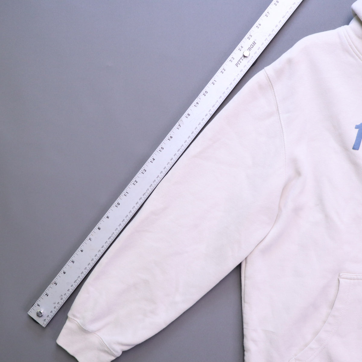 Hard Rock Cafe San Francisco Hoodie XL Cream Pastel Blue Graphic Logo Sweatshirt