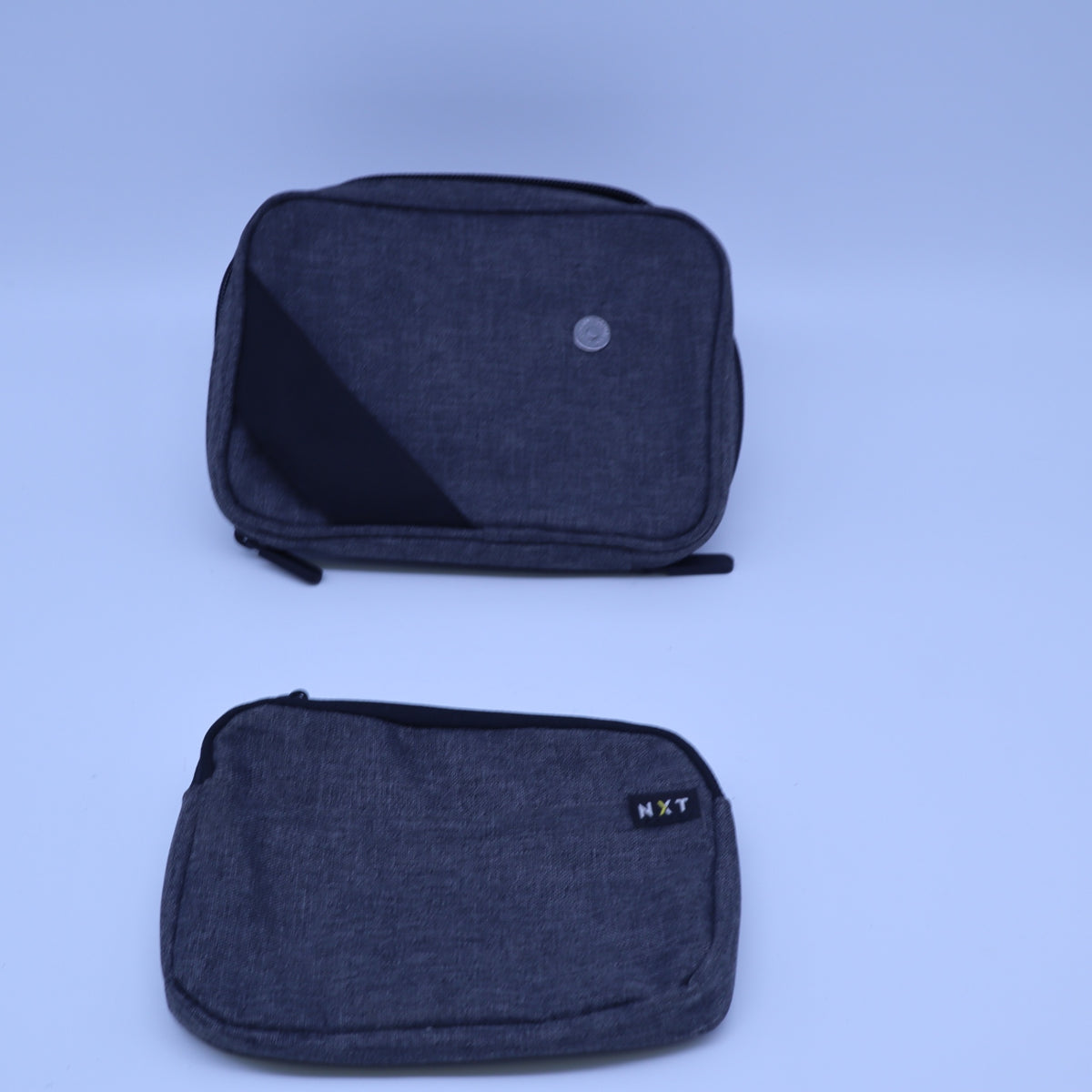 NXT Tech Travel Organizer Case Modular 2-Piece Cable Accessory Pouch Heather Gray
