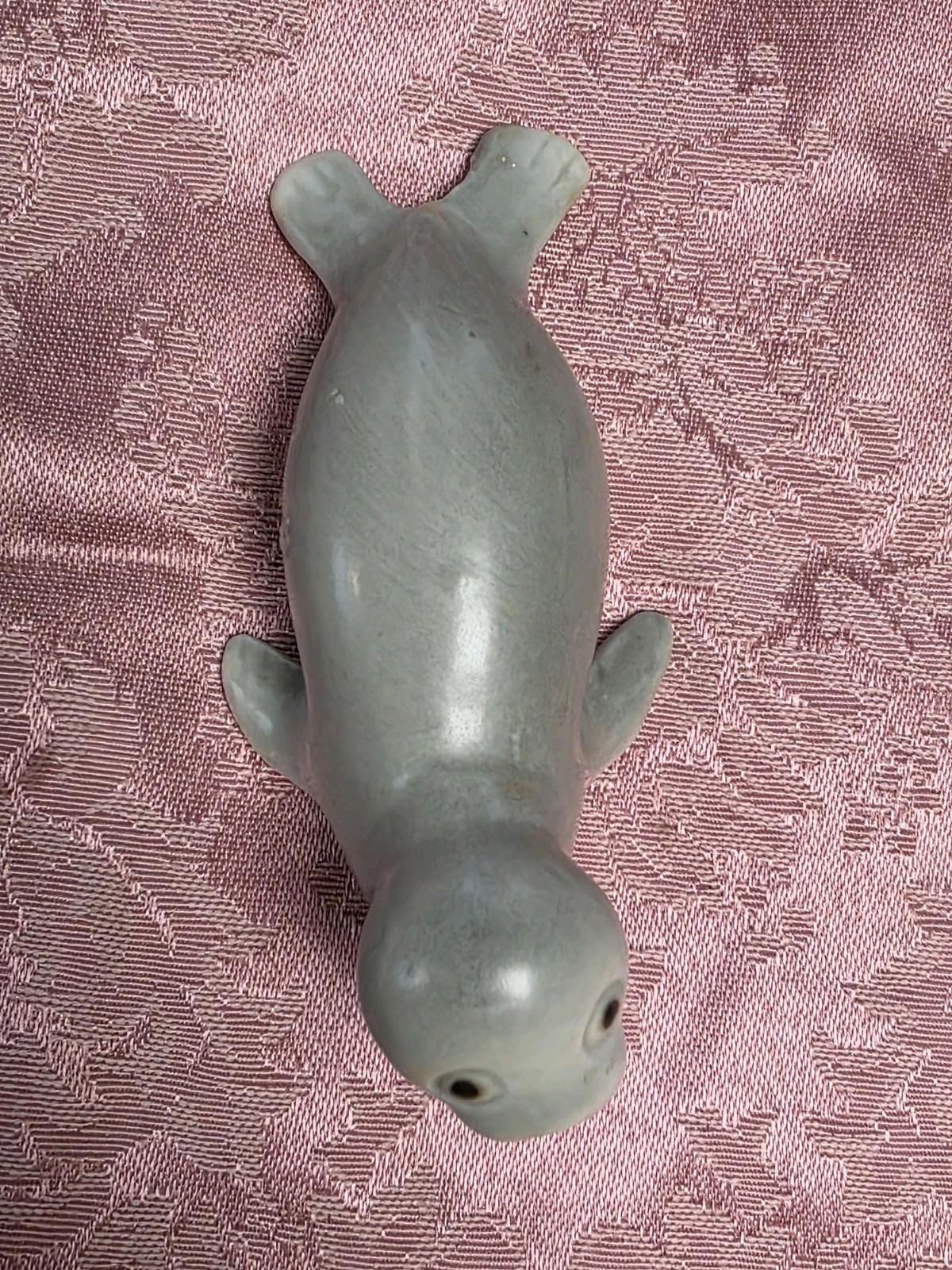Vintage OMC Otagiri Japan Grey Seal Figurine RARE