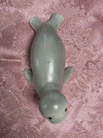 Vintage OMC Otagiri Japan Grey Seal Figurine RARE