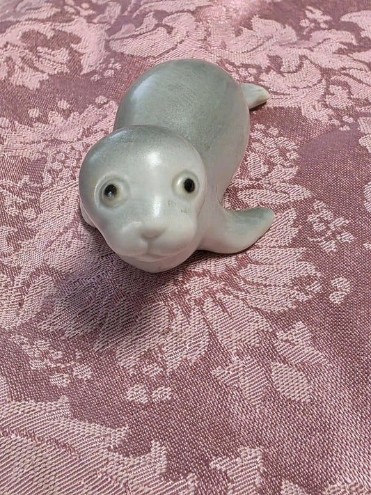 Vintage OMC Otagiri Japan Grey Seal Figurine RARE