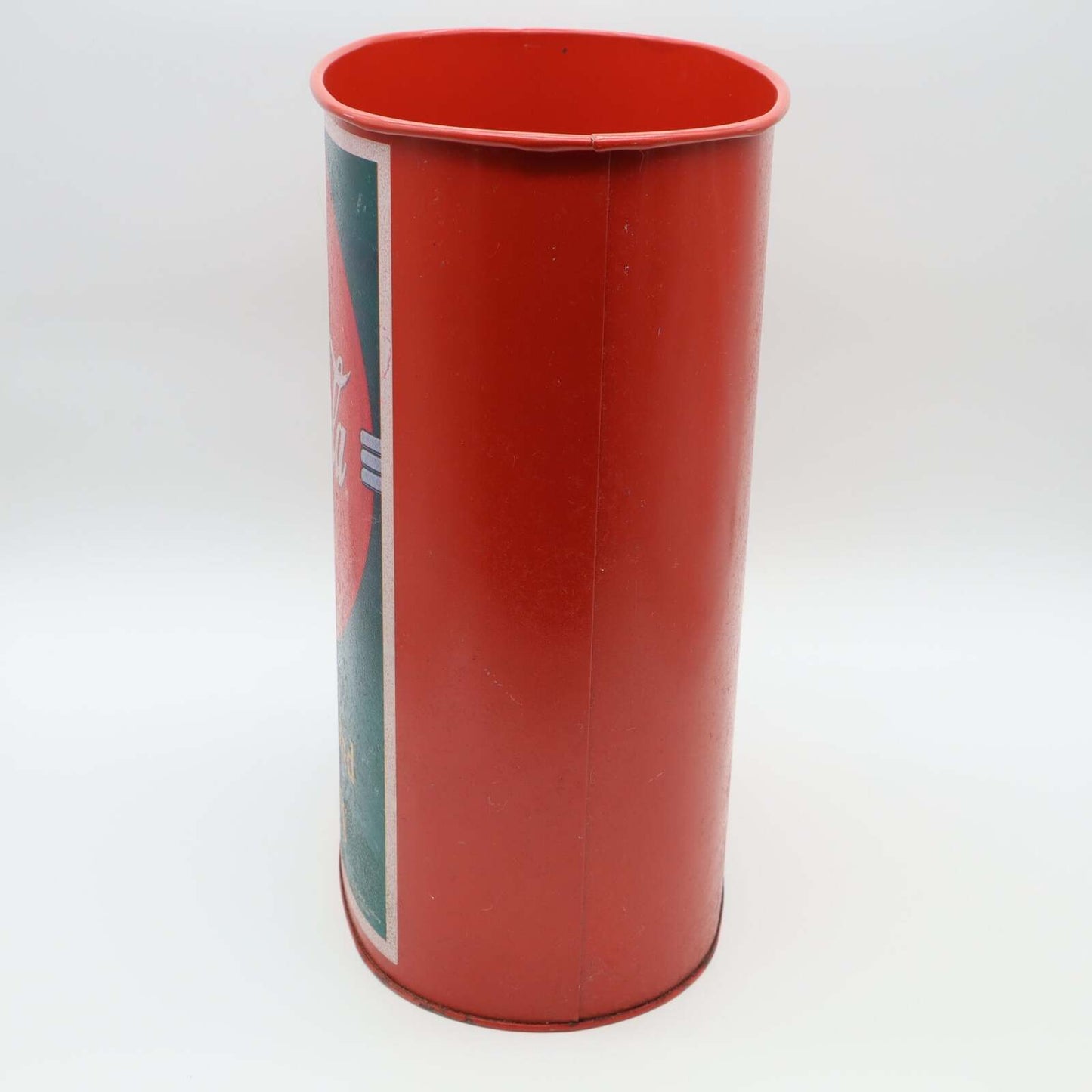 Coca-Cola Vintage Style Metal Wastebasket Trash Can Red Delicious and Refreshing