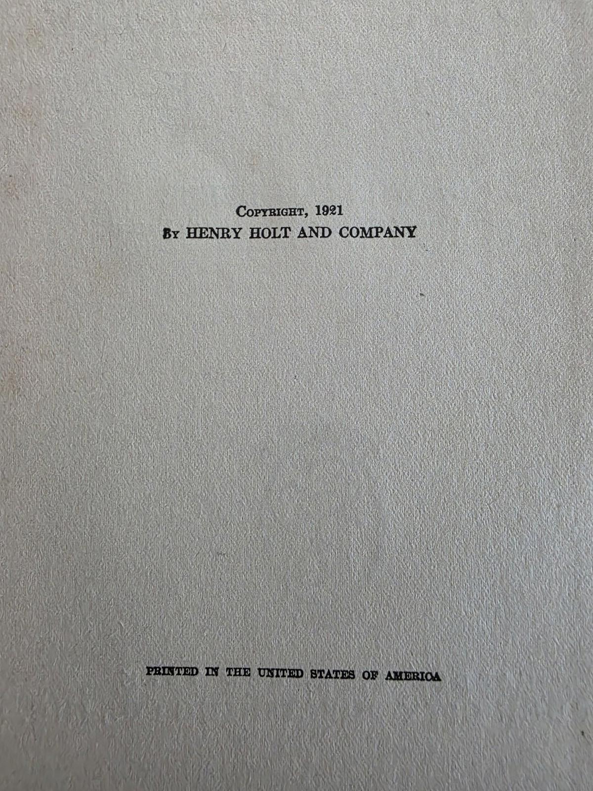 1921 Antique Exploration Story "Edge of the Jungle"