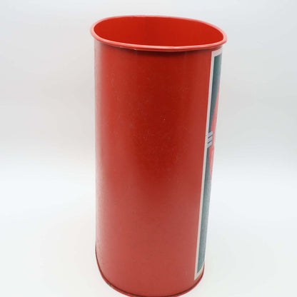 Coca-Cola Vintage Style Metal Wastebasket Trash Can Red Delicious and Refreshing