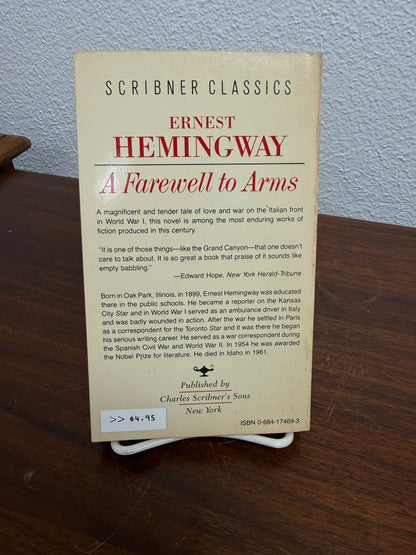 Ernest Hemingway "A Farewell to Arms" 1957 Edition