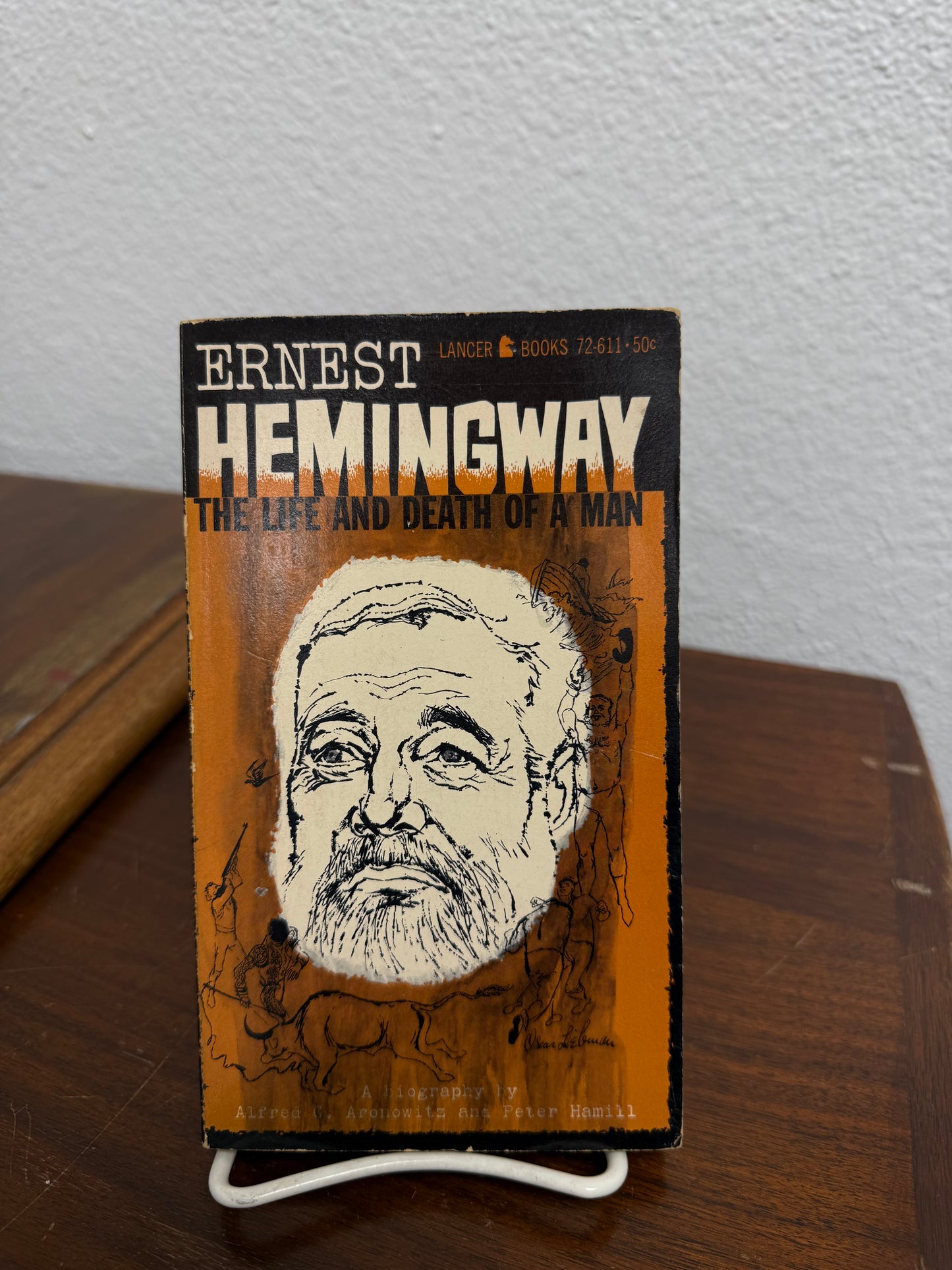Ernest Hemingway "The Life and Death of A Man" 1961 Print