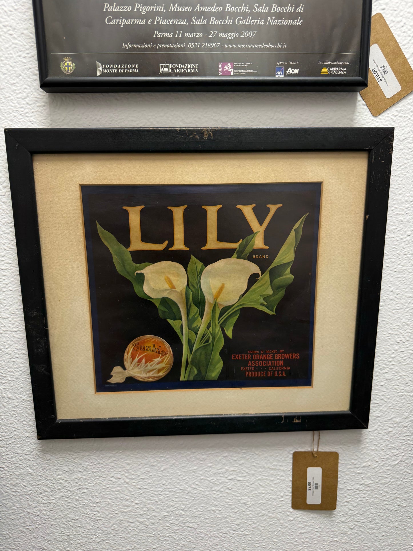 Vintage "Lily" Orange Crate