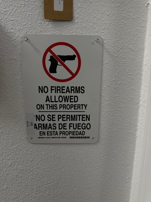 No Firearms