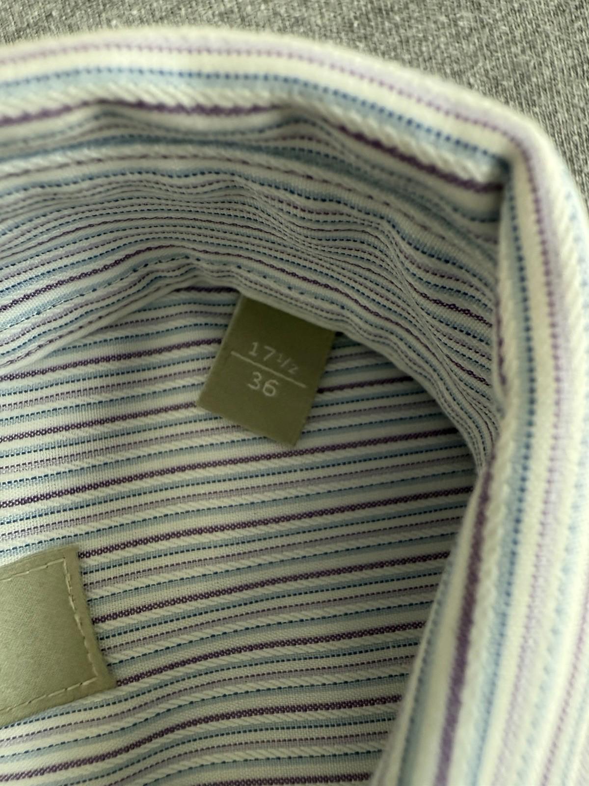 Nordstrom Men’s Lavender Striped Dress Shirt Traditional Fit 17.5/36