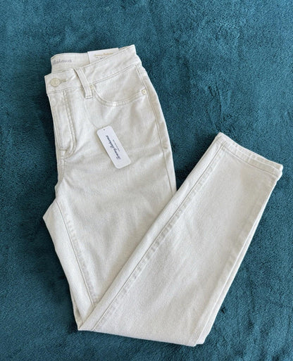 Tommy Bahama Metallic Gold Ankle Jeans Size 2