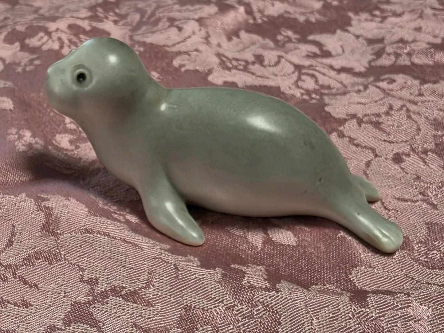 Vintage OMC Otagiri Japan Grey Seal Figurine RARE