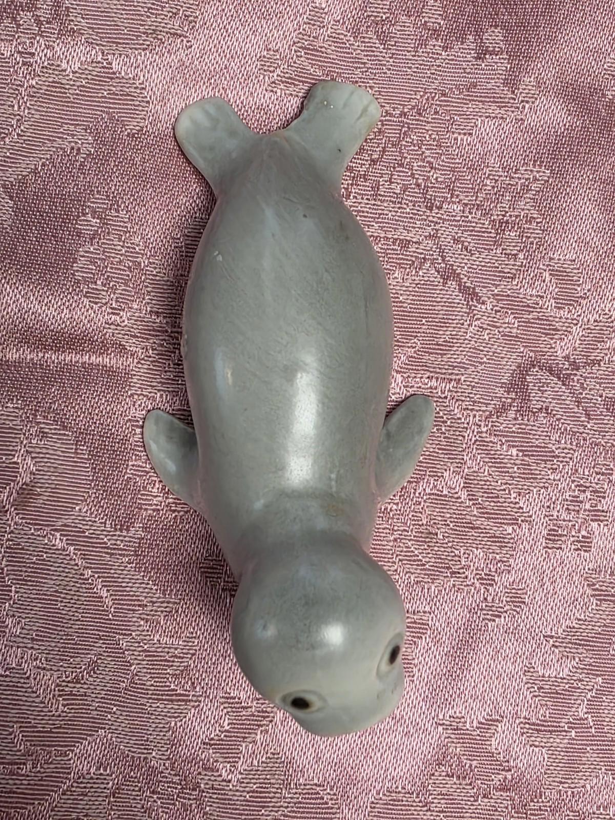 Vintage OMC Otagiri Japan Grey Seal Figurine RARE