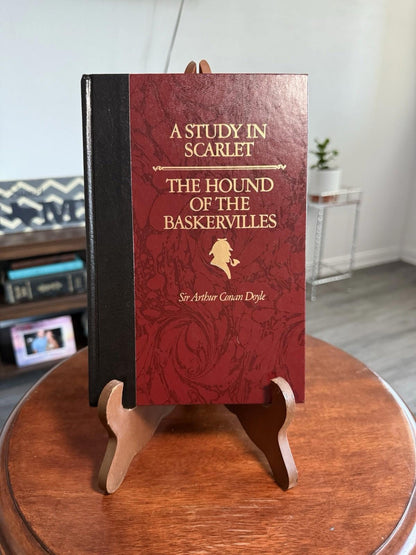 A Study In Scarlet The Hound of The Baskersvilles by Sir Arthur 1986 Hardcover